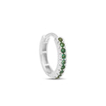 Load image into Gallery viewer, Emerald Reversible Hoop (Large)