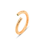 Resmi Galeri görüntüleyicisine yükleyin, Zümrüt Taşlı Ayarlanabilir Desenli Işıklı Yüzük