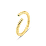 Resmi Galeri görüntüleyicisine yükleyin, Zümrüt Taşlı Ayarlanabilir Desenli Işıklı Yüzük