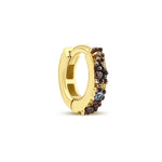 Resmi Galeri görüntüleyicisine yükleyin, Dumanlı Mavi Çift Taraflı Huggie Küpe