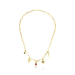 Resmi Galeri görüntüleyicisine yükleyin, Pembe Safir ve Zümrüt ile Üç Taşlı Nazar Boncuğu