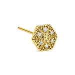 Resmi Galeri görüntüleyicisine yükleyin, Pırlantalı Sivri HexaGlow Çivili Küpe