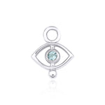 Resmi Galeri görüntüleyicisine yükleyin, Solo Gem Nazar Boncuğu Sky Blue Topaz ile