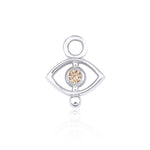 Resmi Galeri görüntüleyicisine yükleyin, Solo Gem Nazar Boncuğu Tılsımı Konyak Elmaslı