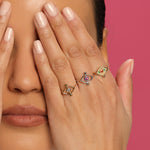 Resmi Galeri görüntüleyicisine yükleyin, Yeşil Safirli Evil Eye Yüzük