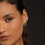 Load image into Gallery viewer, Solo HexaGlow Earring with Emerald