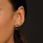Load image into Gallery viewer, Solo HexaGlow Earring with Emerald