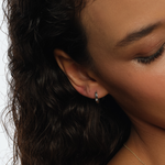 Resmi Galeri görüntüleyicisine yükleyin, Elmaslı (İnce) Çift Taraflı Rüya Halka Küpe