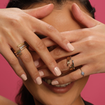 Load image into Gallery viewer, Adjustable Patterned Luminous Ring with Ruby