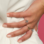 Resmi Galeri görüntüleyicisine yükleyin, Zümrütlü Evil Eye Yüzük