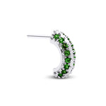 Load image into Gallery viewer, Prismatic Earring with Tsavorite

