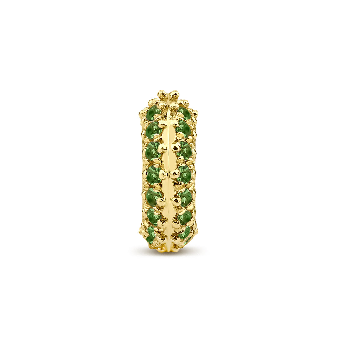 Prismatic Earring with Tsavorite