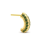 Load image into Gallery viewer, Prismatic Earring with Tsavorite
