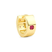 Yakut ve Mavi Safir ile Tersine Çevrilebilir Rüya Halka Küpe (Geniş)