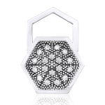 Resmi Galeri görüntüleyicisine yükleyin, Beyaz Altın Siyah Rodyum HexaGlow Rozet Küpe
 ile
 Elmas
