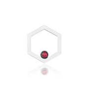 Solo HexaGlow Earring with Ruby