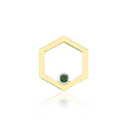 Solo HexaGlow Earring with Emerald