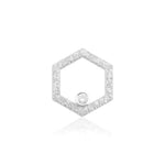 Resmi Galeri görüntüleyicisine yükleyin, Solo HexaGlow Desenli Elmas/Zümrüt Küpe
