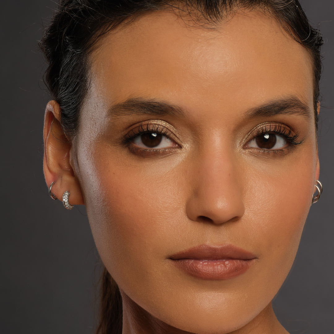 M Hoop Earring