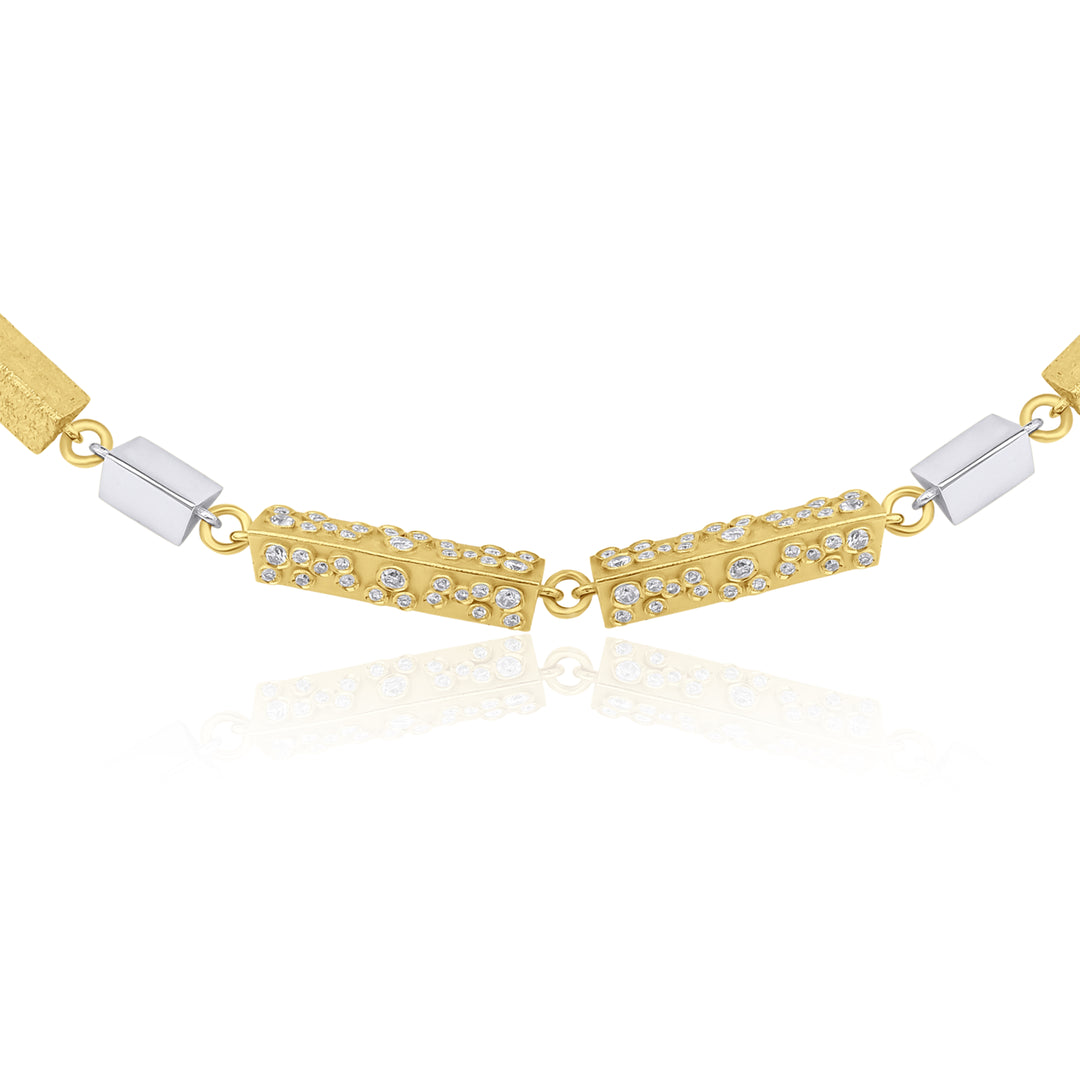 Prismatic Necklace with Diamonds