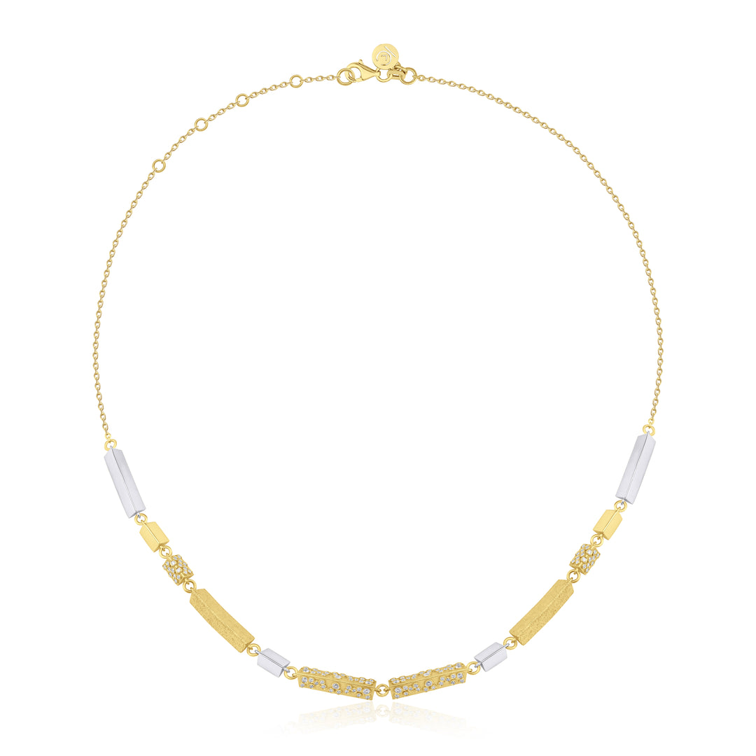 Prismatic Necklace with Diamonds